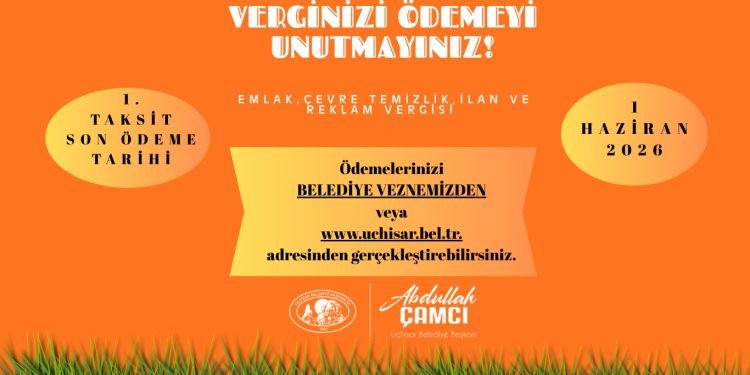 Verginizi Ödemeyi Unutmayınız!